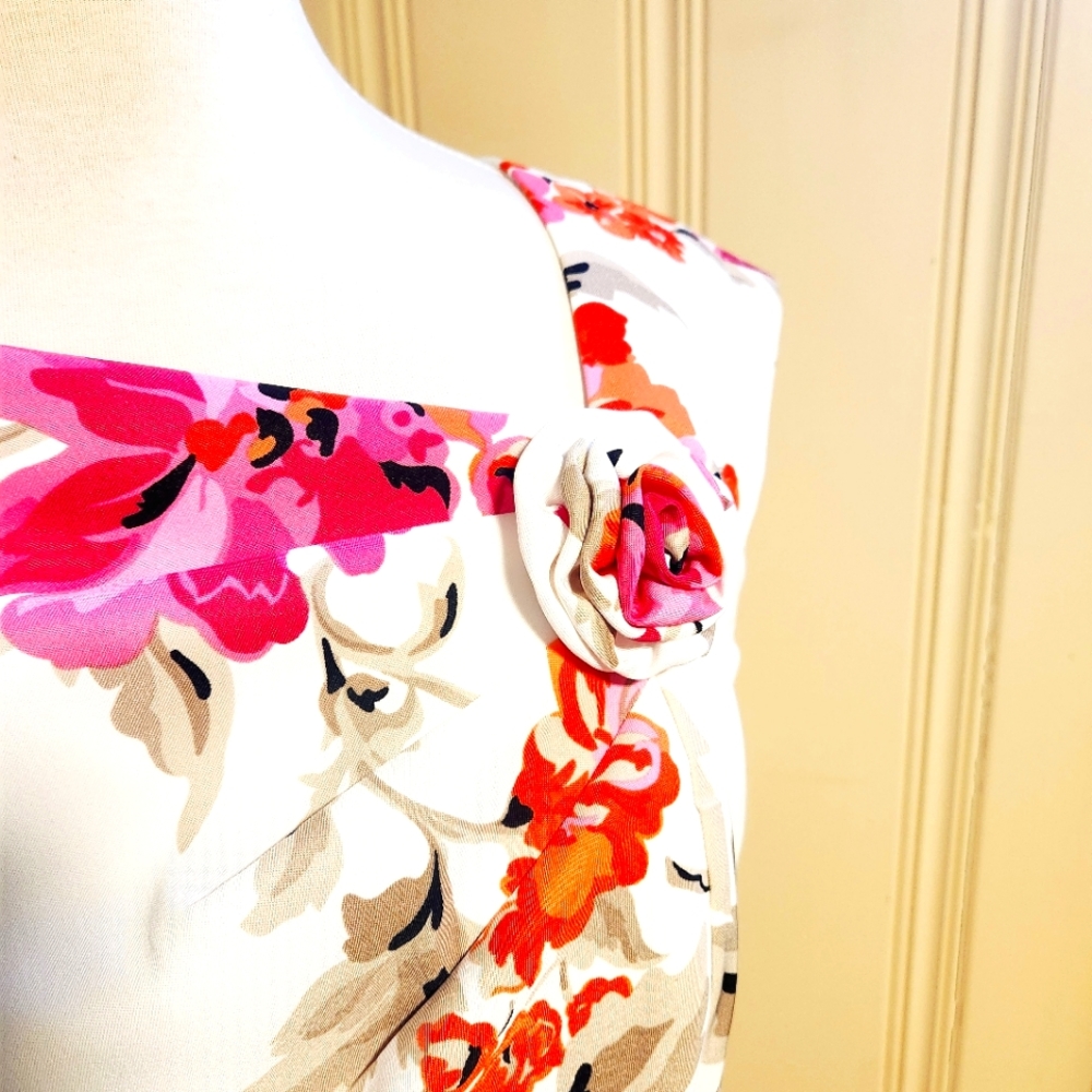 Spring floral pencil dress